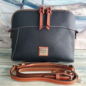 Dooney & Bourke Pebble Grain Cameron Crossbody Black Leather NWOT